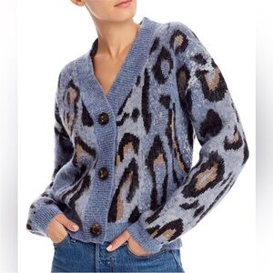 Bloomingdale’s exclusive Aqua leopard print cardigan